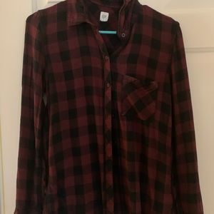 GAP Checkered Button Up